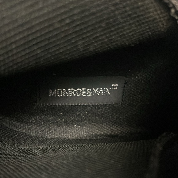 Monroe & Main Black and Plaid Mid-Calf Boots Women's Size 10 - Picture 4 of 8